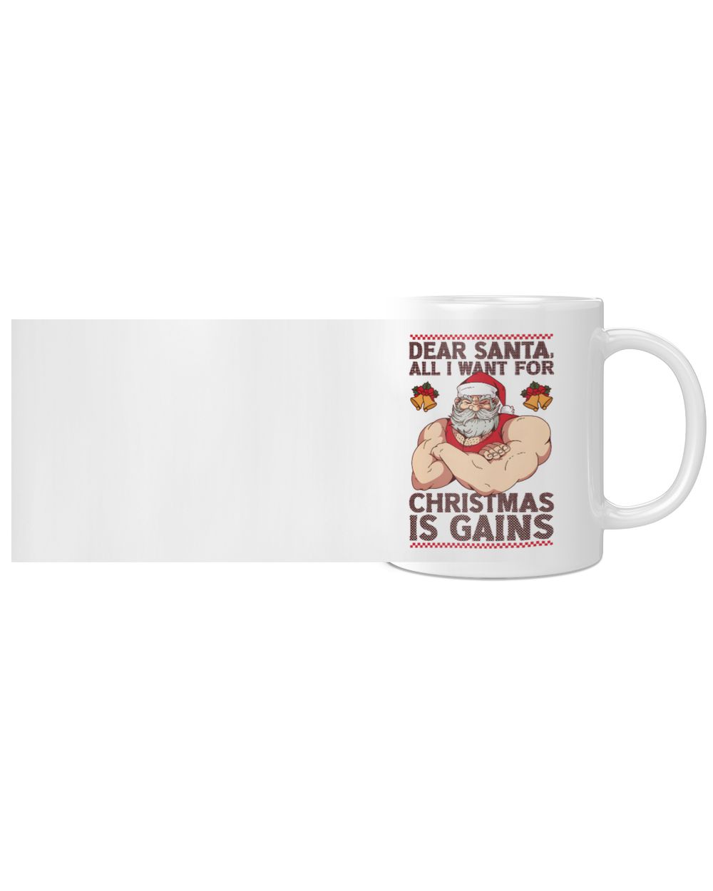 All I want for Christmas is gains White Mug white 11oz
