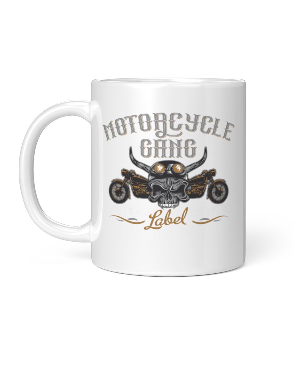 Motorcycle Gang Mug White Mug white 11oz