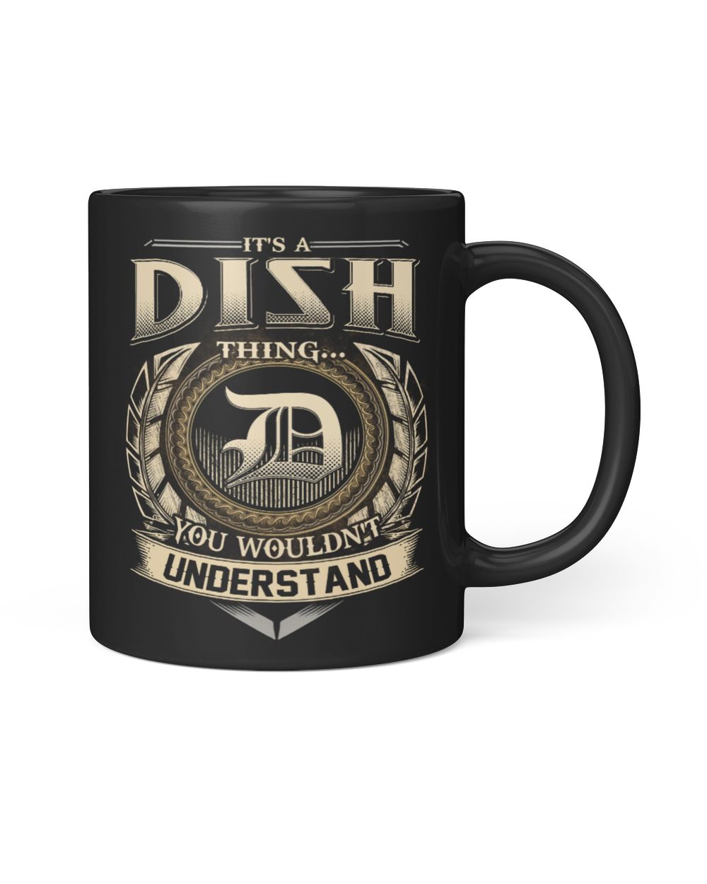 DISH Black Mug black 11oz