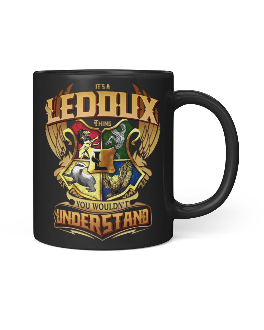 LEDOUX Black Mug black 11oz