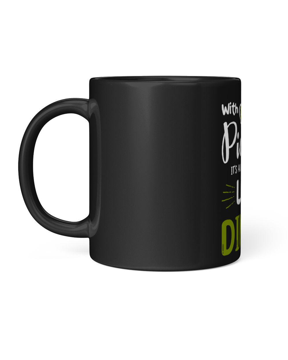 Pickles is always A Candill Light Dinner Pickle Black Mug 11oz black 11oz