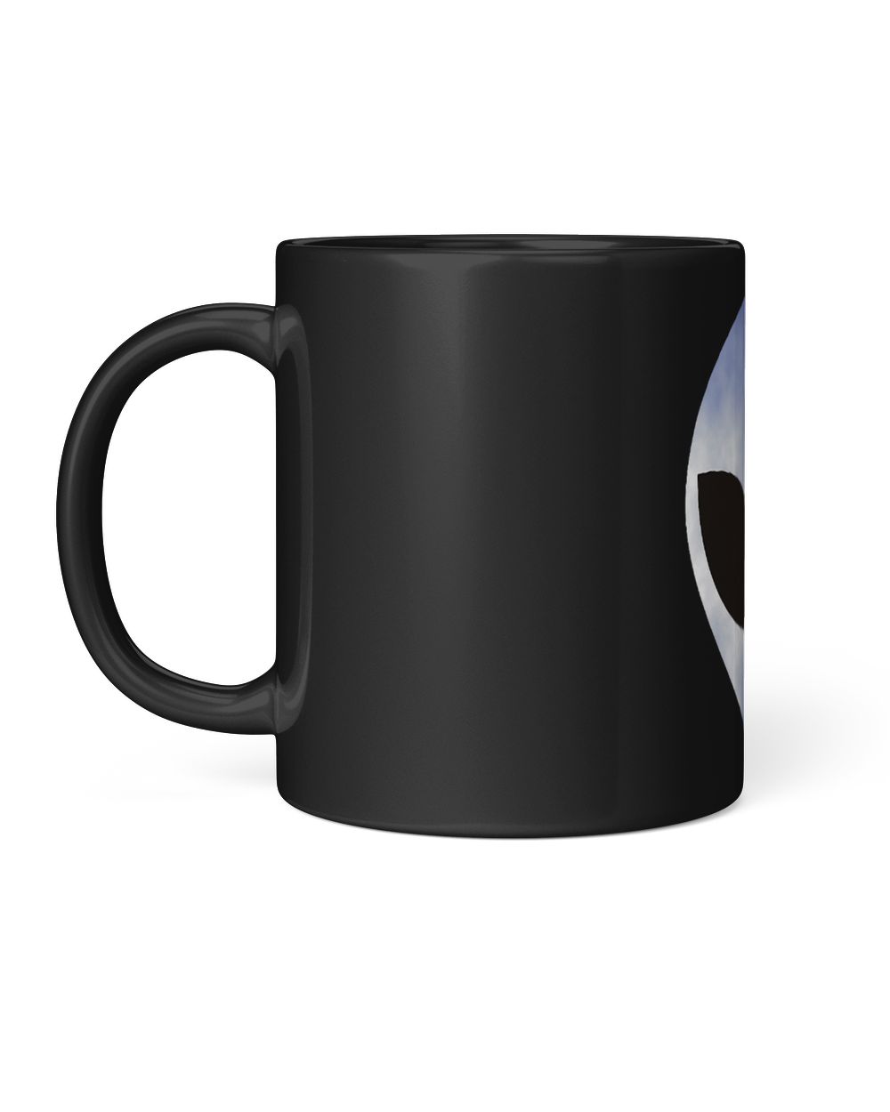 Alien Head design Black Mug 11oz black 11oz