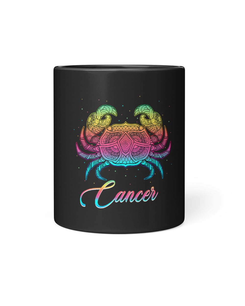 Cancer Zodiac sign the crab symbol Black Mug 11oz black 11oz