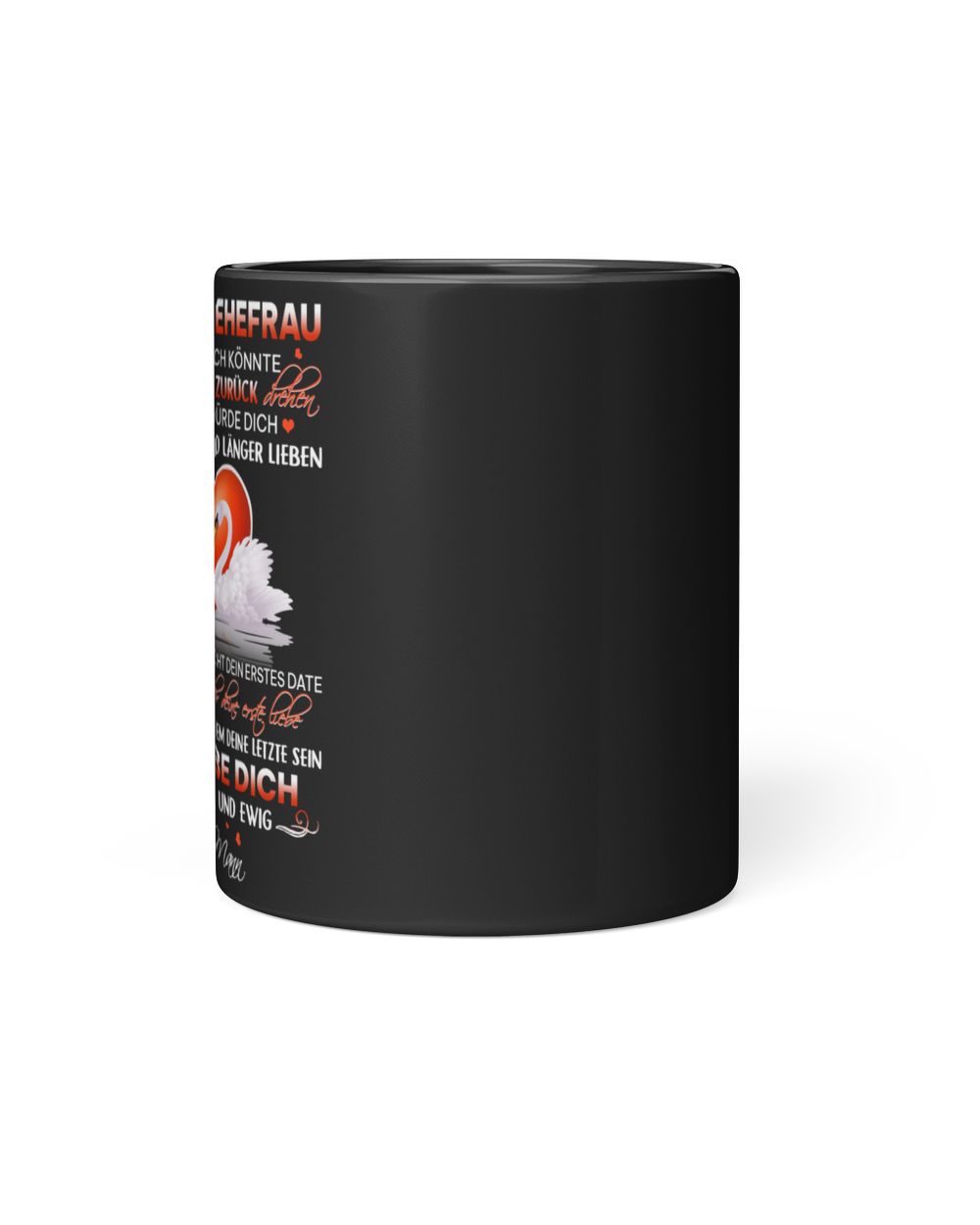 An meine ehefrau Black Mug black 11oz