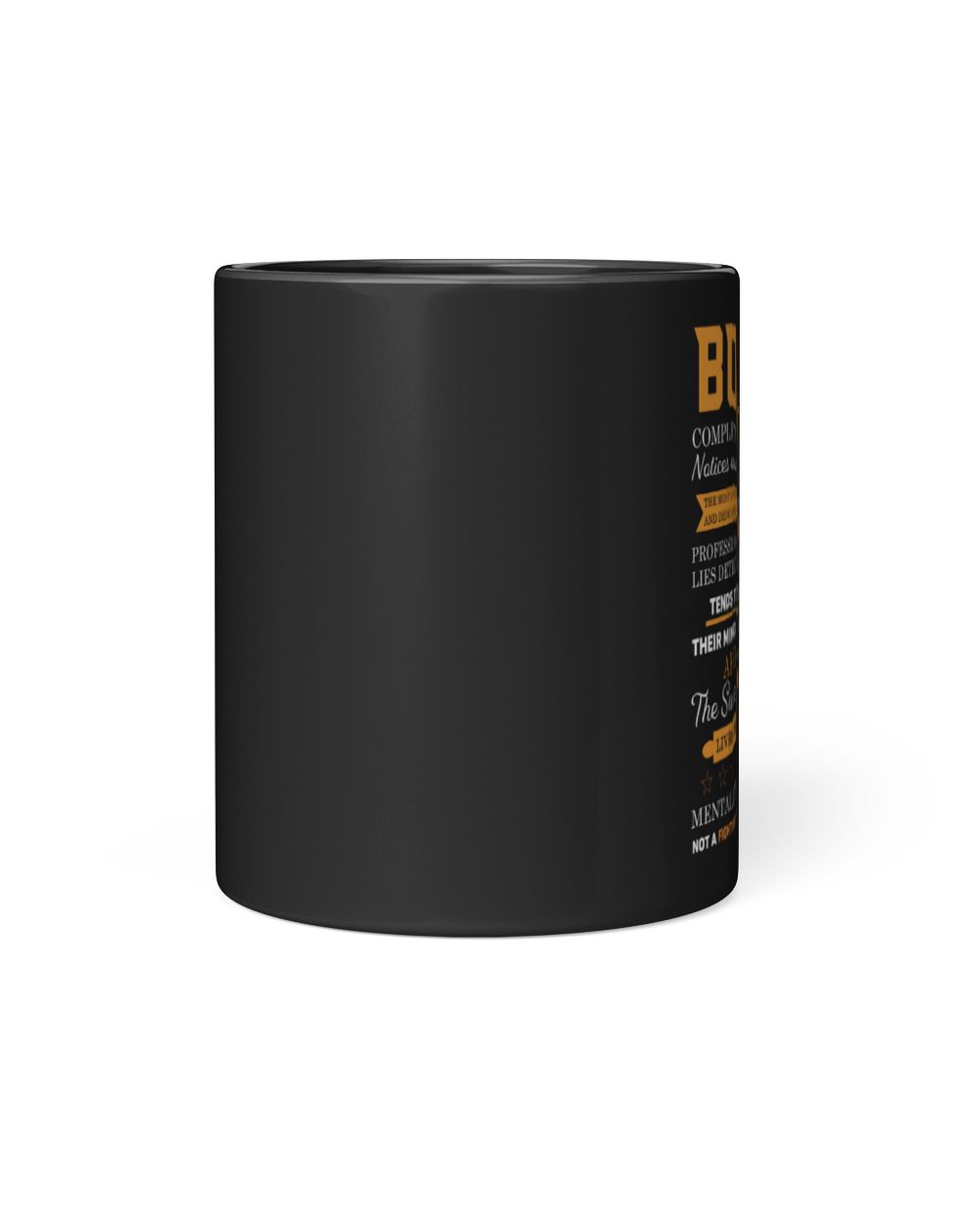 BORGES Black Mug black 11oz