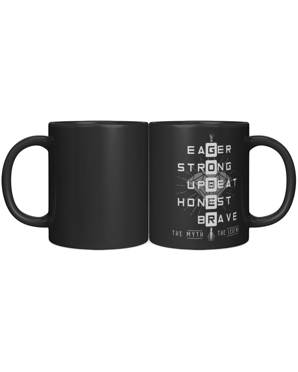 GOBER The Myth The Legend Black Mug black 11oz