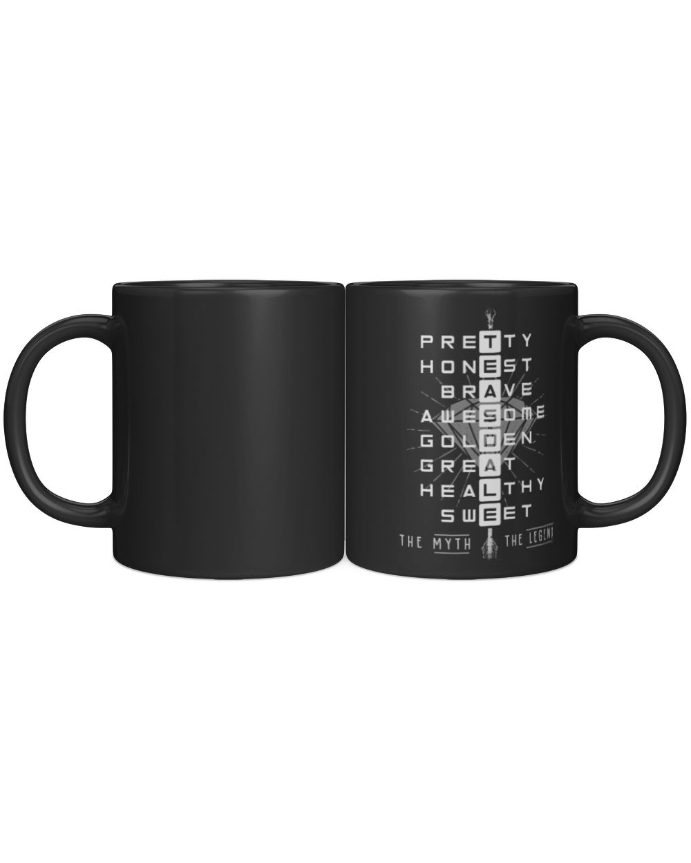 TEASDALE The Myth The Legend Black Mug black 11oz