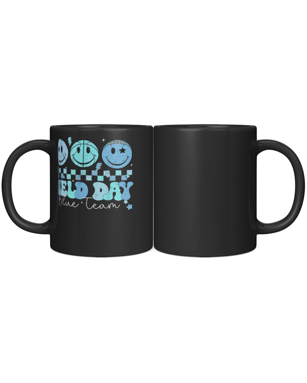 Field Day Blue Team Color Field Trip Team Game Competition Black Mug 11oz black 11oz