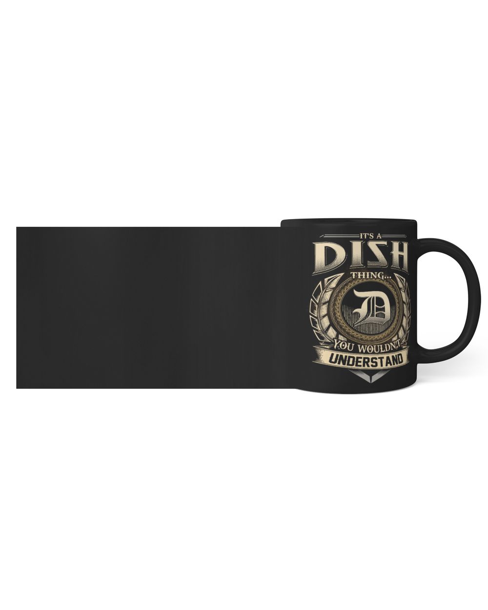 DISH Black Mug black 11oz