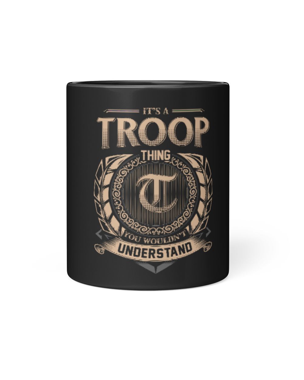 Fbus24827-Troop H18 Black Mug 11oz black 11oz