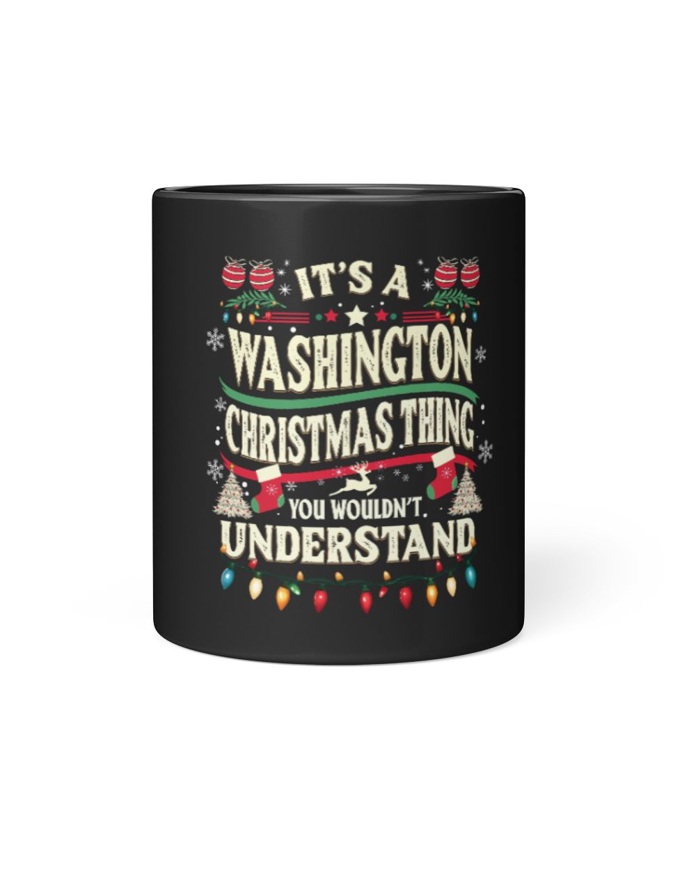 Fbus04912 Washington H62 Black Mug 11oz black 11oz