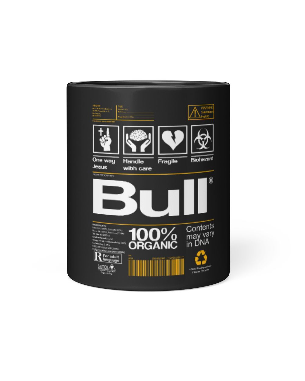 Fbus00383 Bull H52 Black Mug 11oz black 11oz