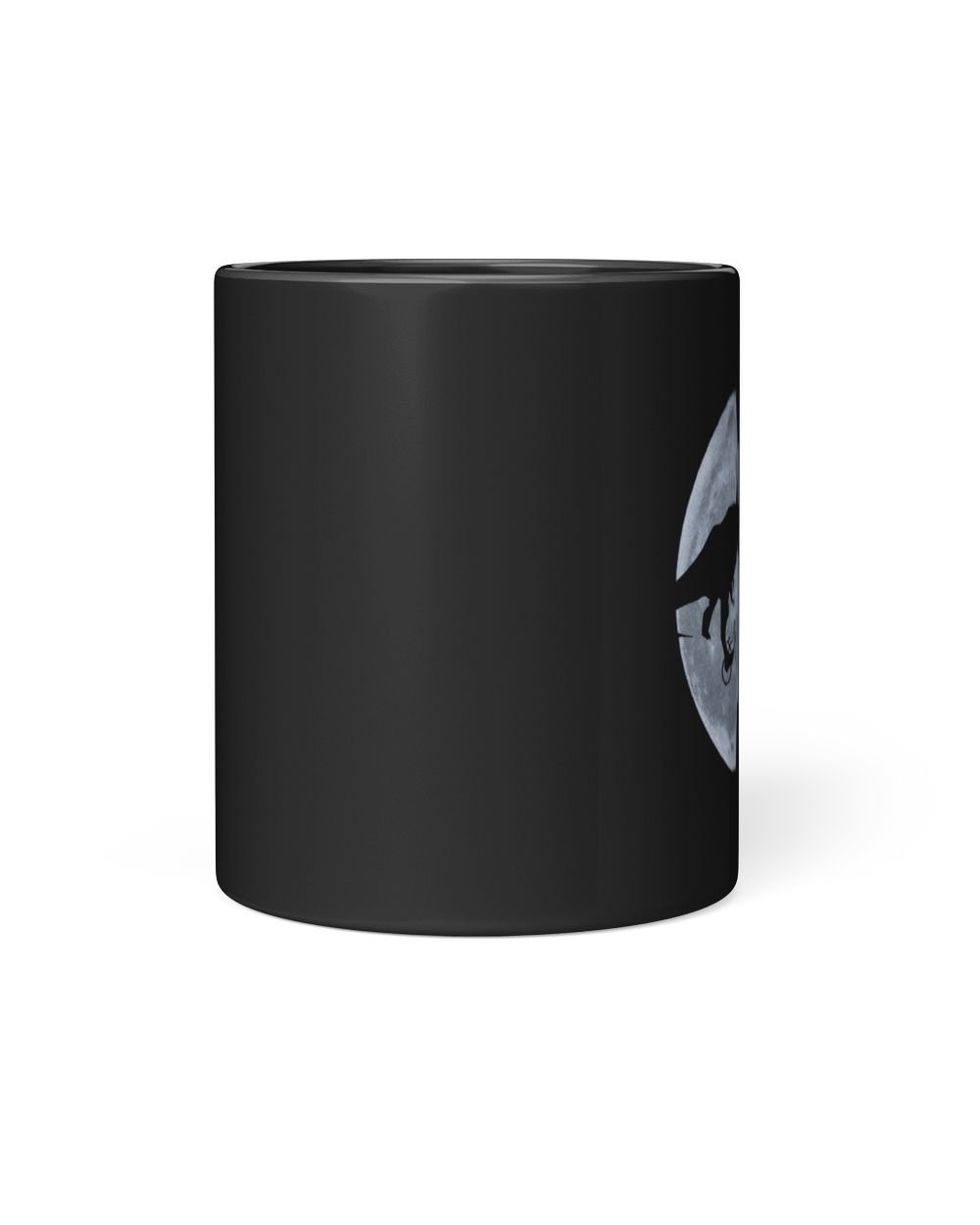 T-Rex Riding To The Moon: An Epic Adventure Awaits! Black Mug 11oz black 11oz