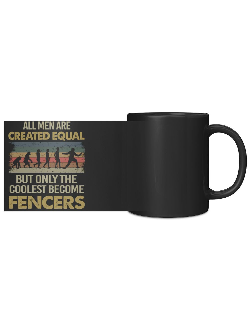 all men are created equal Black Mug black 11oz
