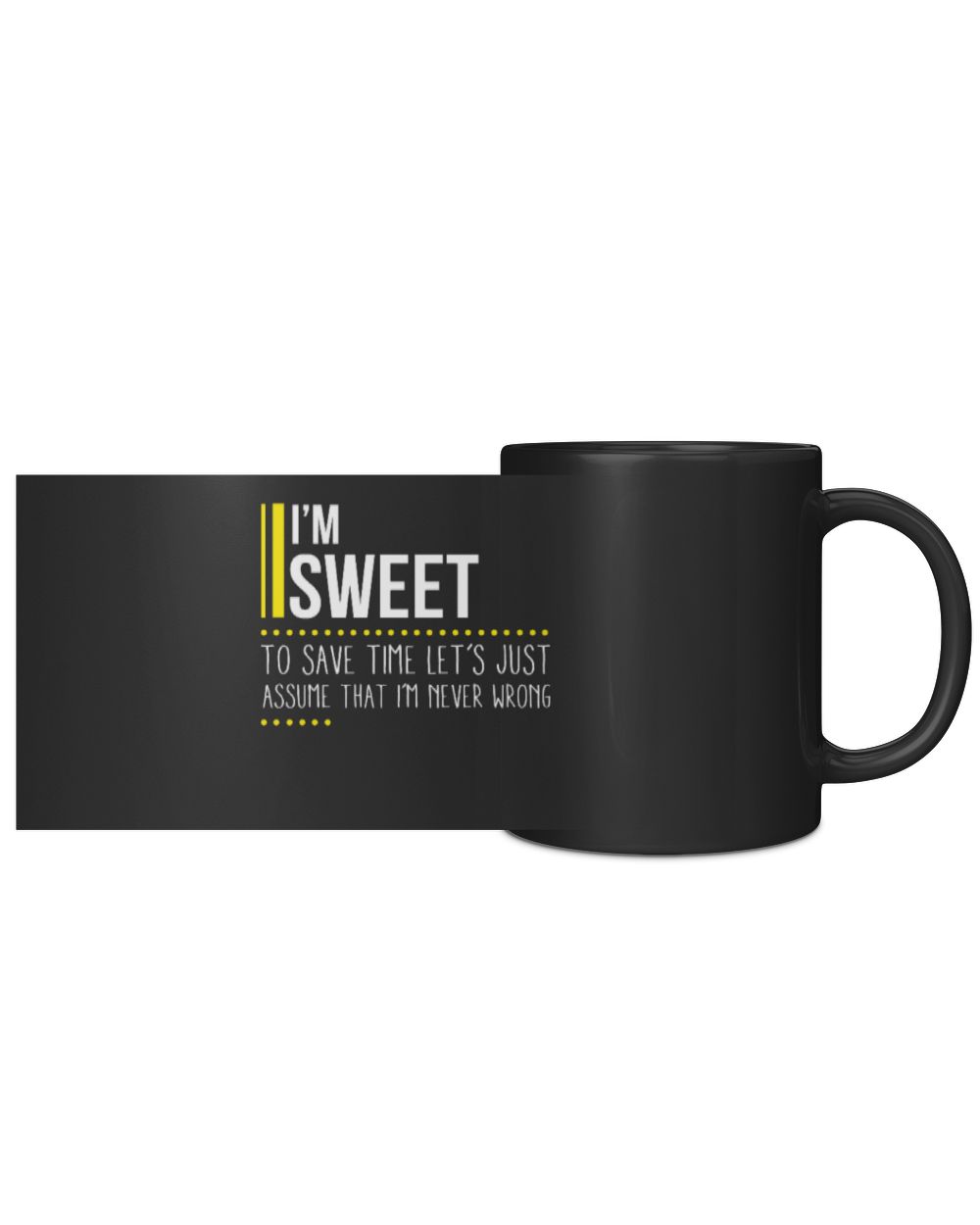 Fbus01109 Sweet H41 Black Mug 11oz black 11oz