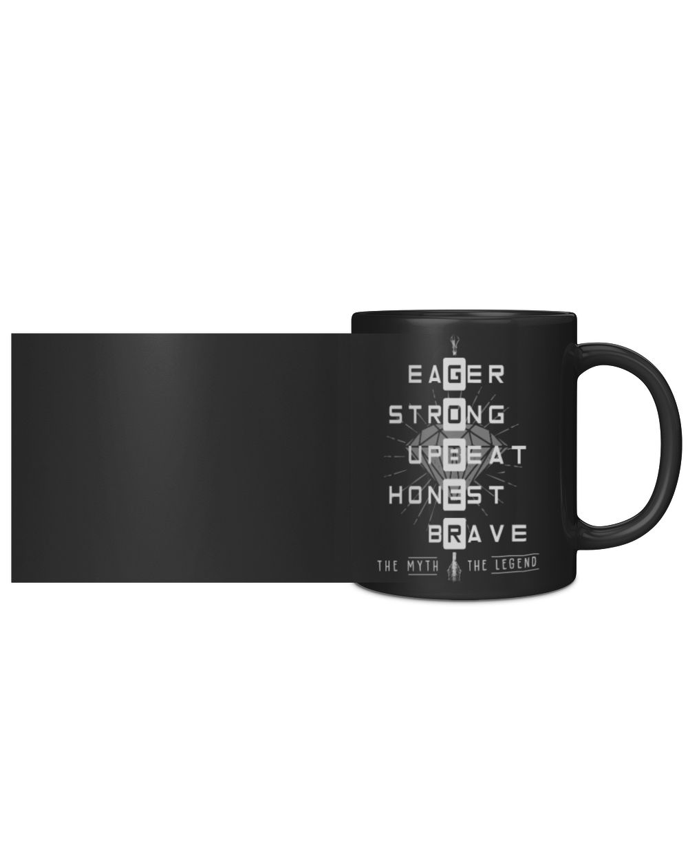 GOBER The Myth The Legend Black Mug black 11oz
