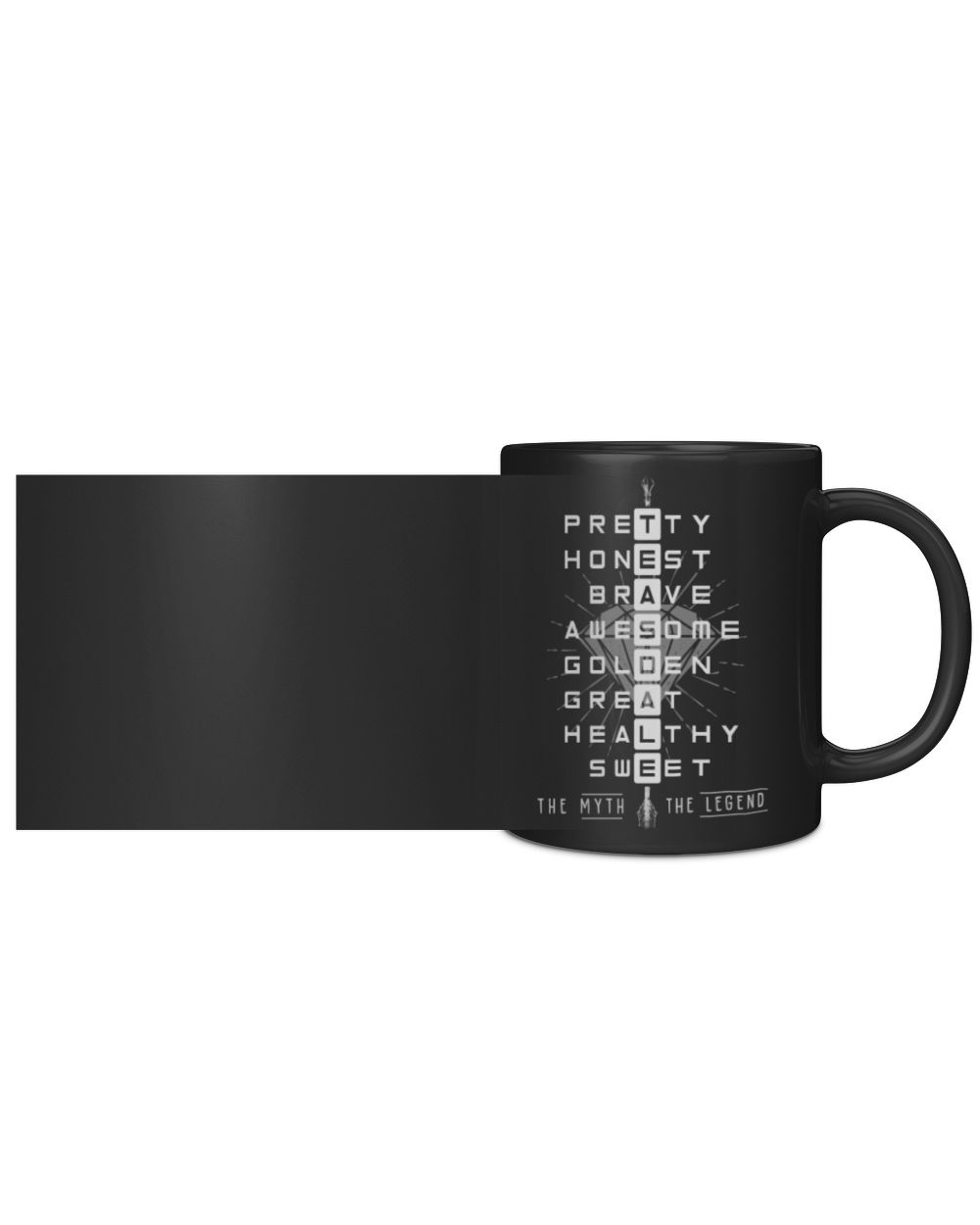 TEASDALE The Myth The Legend Black Mug black 11oz