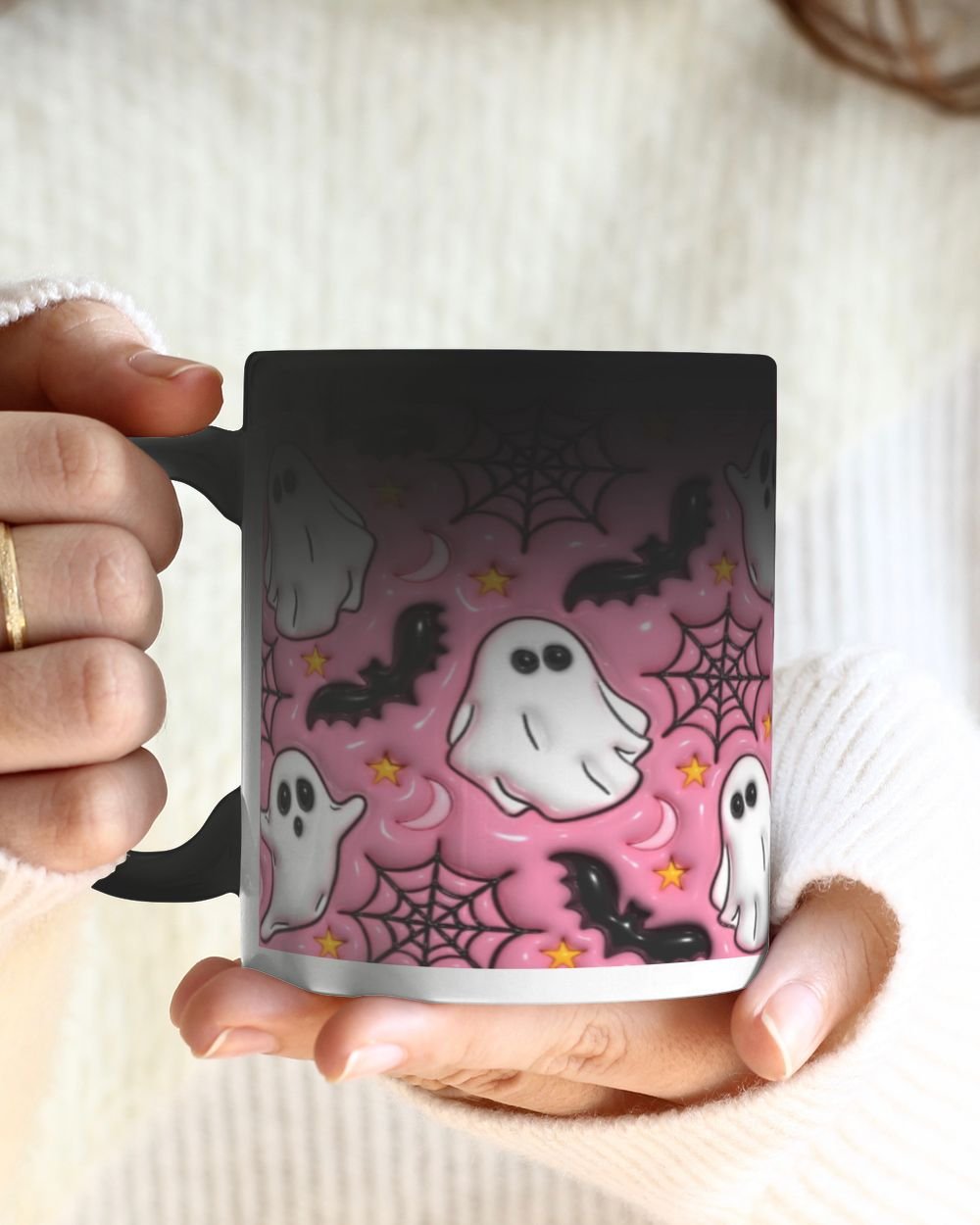 Inflated Pink Halloween Magic Mug 11oz white 11oz