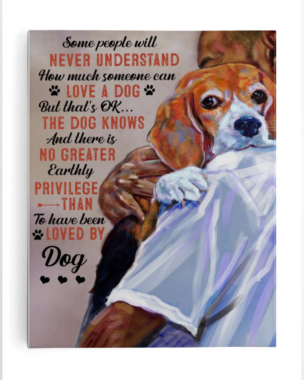 Canvas, Love for Dog DIY Canvas 2022 Ready To Hang Canvas (11x14 inch) white 11x14in