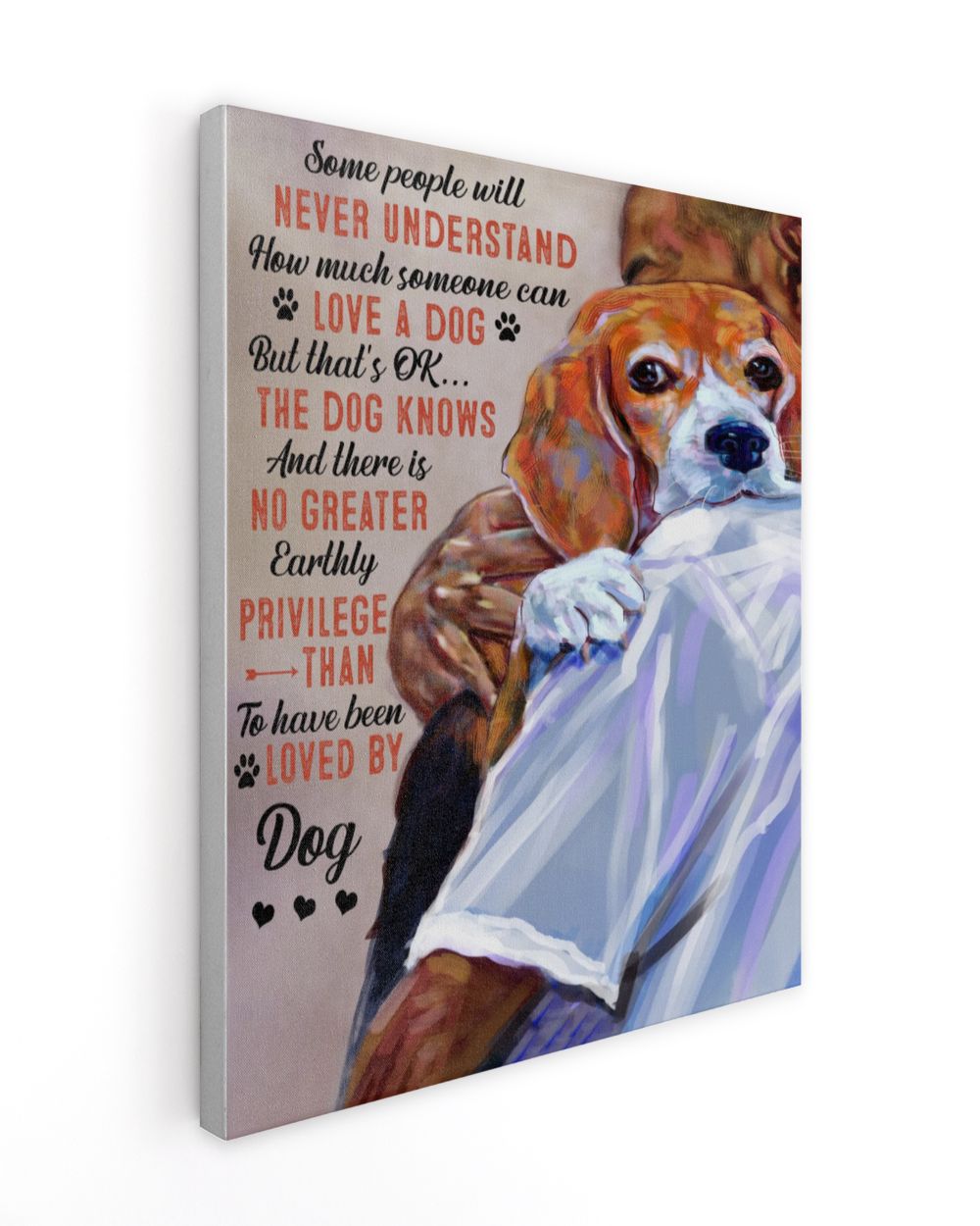 Canvas, Love for Dog DIY Canvas 2022 Ready To Hang Canvas (11x14 inch) white 11x14in