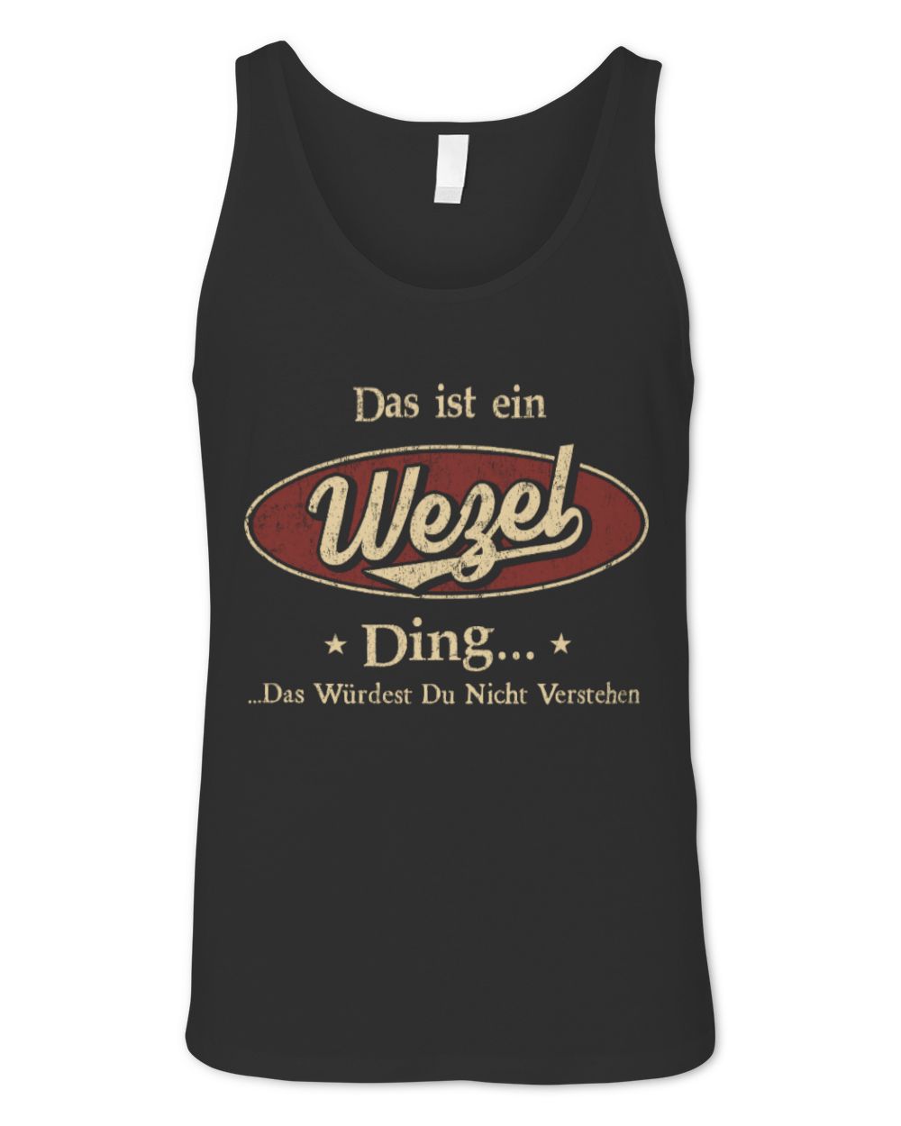 DE07420 Wezel DE1-V2 Unisex Jersey Tank black xs