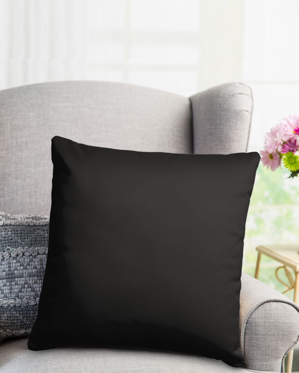 MACK Cotton Drill Pillow (Dual Sided) black 16x16in
