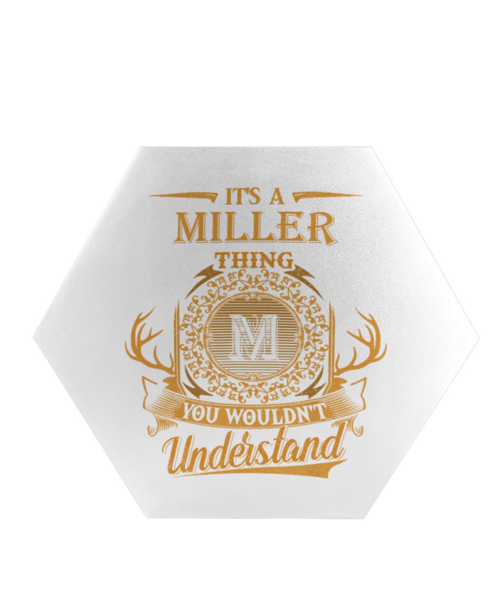Personalized Decanter Gift For Hunter Funny Saying Gift For Hunting Lover Decanter Set Full - 4 Glasses + 4 Coasters one size