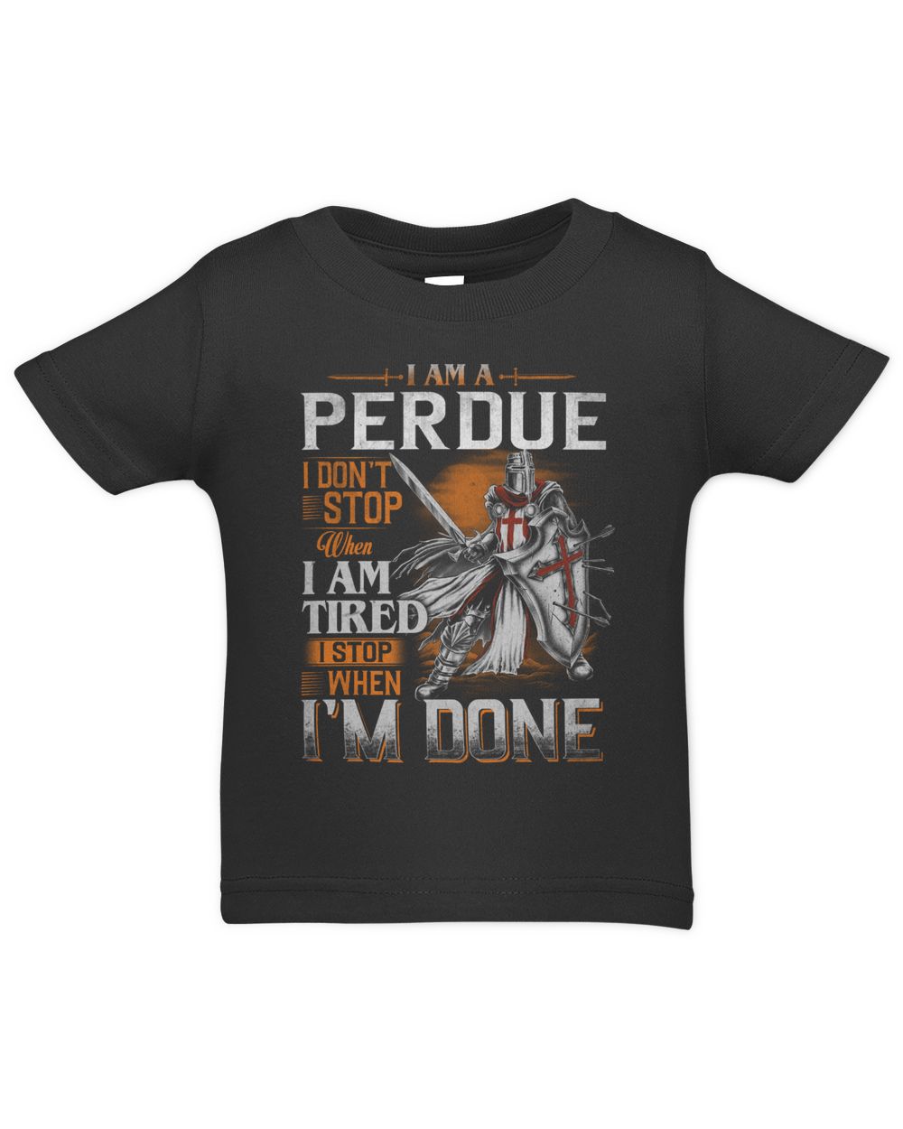 PERDUE-TP-57-01 Infant Jersey T-Shirt black 6m