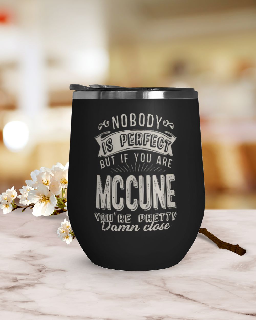 USL-94-Mccune Wine Tumbler (12 oz) black 12oz