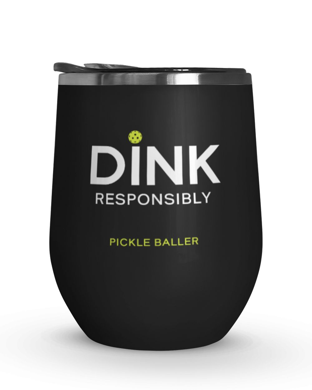 Drink Responsibly Tumbler Wine Tumbler (12 oz) black 12oz