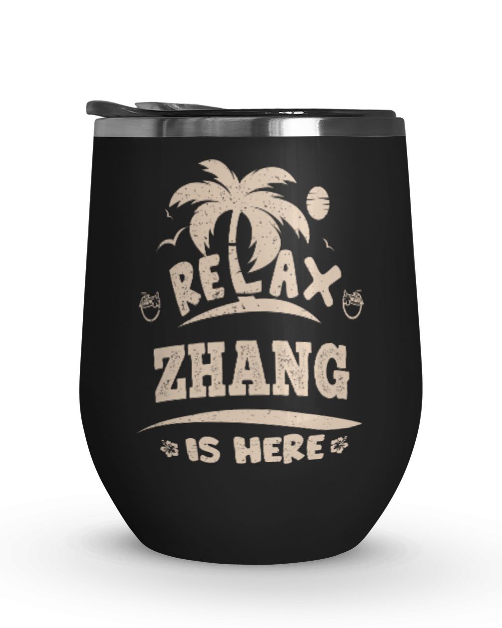 USL-96-Zhang Wine Tumbler (12 oz) black 12oz
