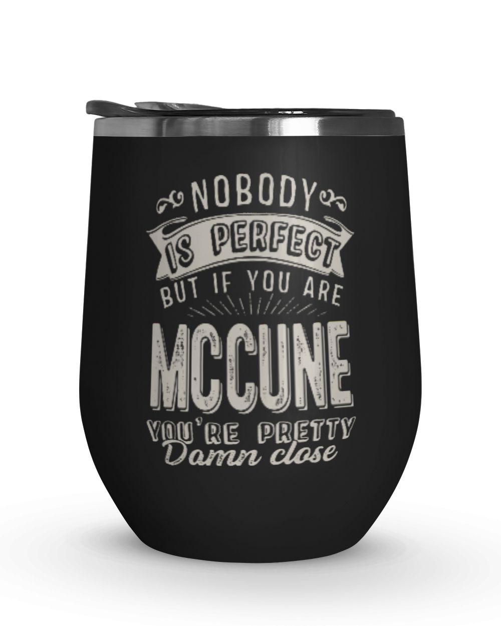 USL-94-Mccune Wine Tumbler (12 oz) black 12oz