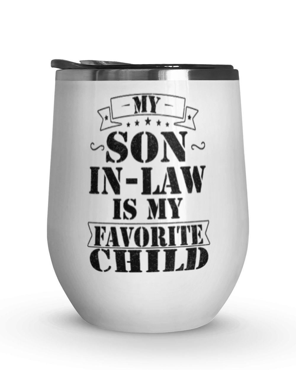 My Son-in-Law is My Favorite Child Ceramic Mug, Funny Mother In Law Coffee Mug, Gift For Mother-in-Law or Father in-Law Birthday Wine Tumbler (12 oz) white 12oz