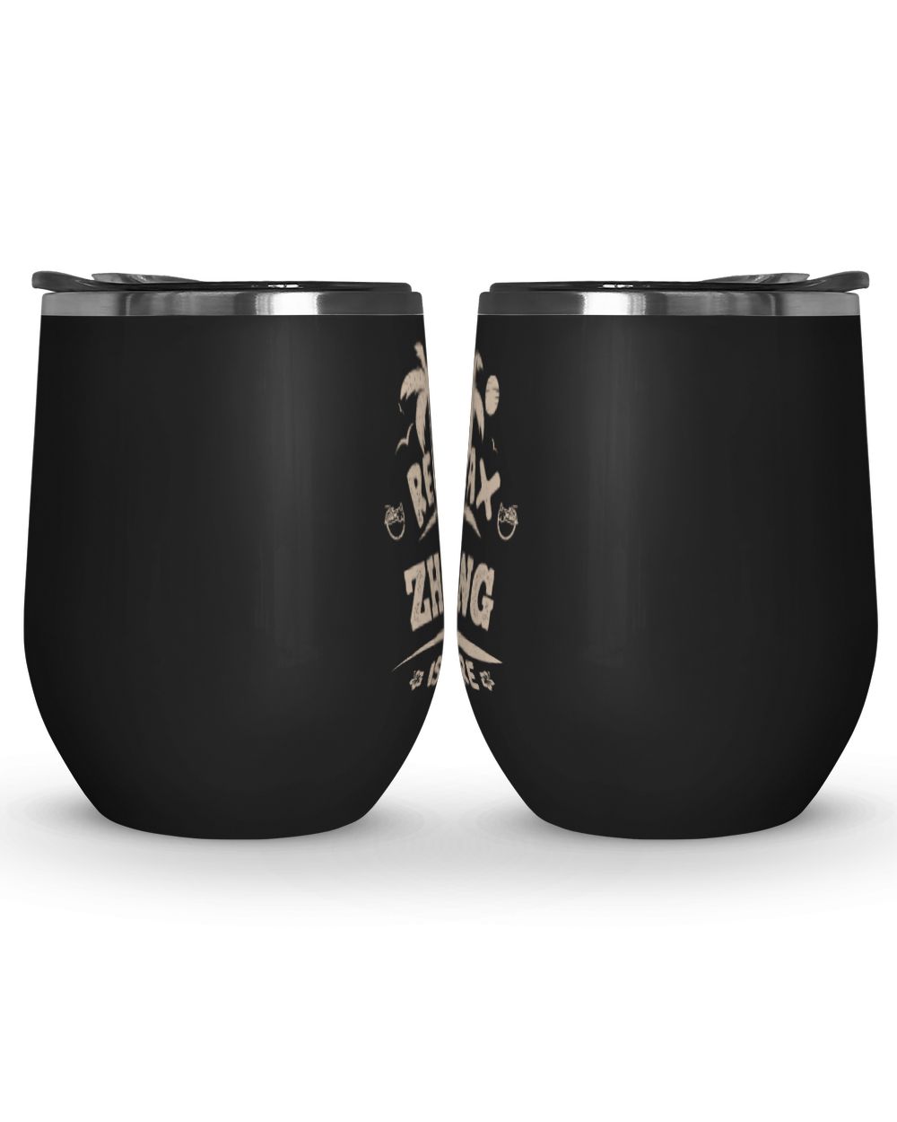 USL-96-Zhang Wine Tumbler (12 oz) black 12oz