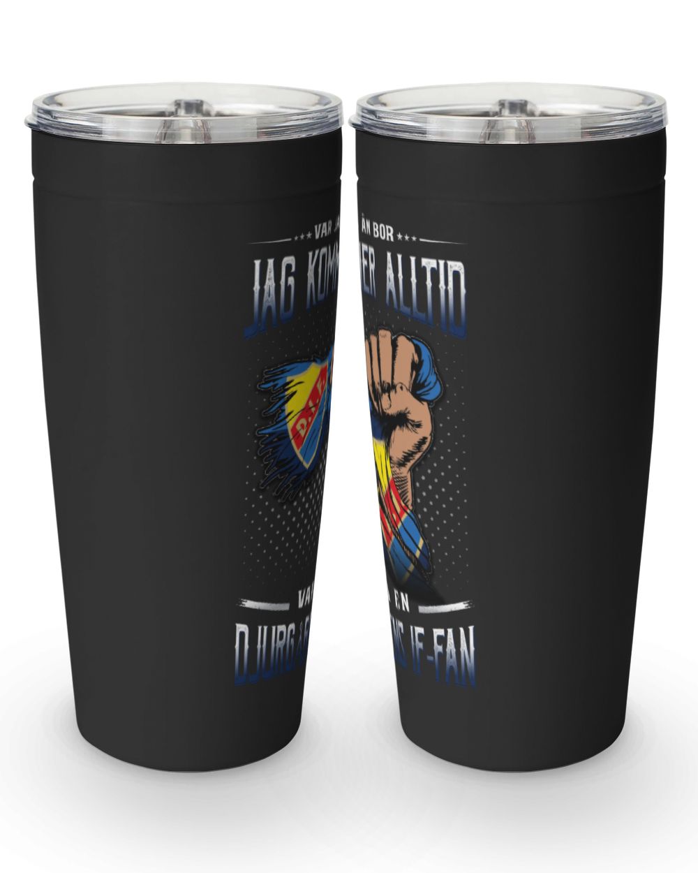 Presentöverraskning för Djurgården IF Fans Viking Tumbler (20oz) black 20oz