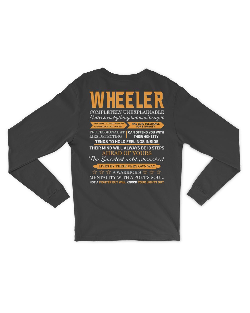 WHEELER-SDT3-N1 Men's Long Sleeved T-Shirt black s