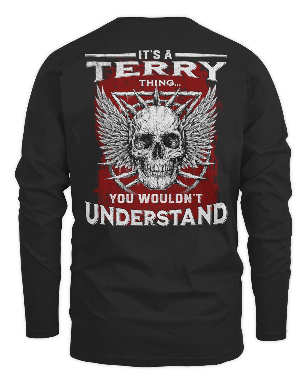 TERRY-TP-33-01 Men's Long Sleeved T-Shirt black s