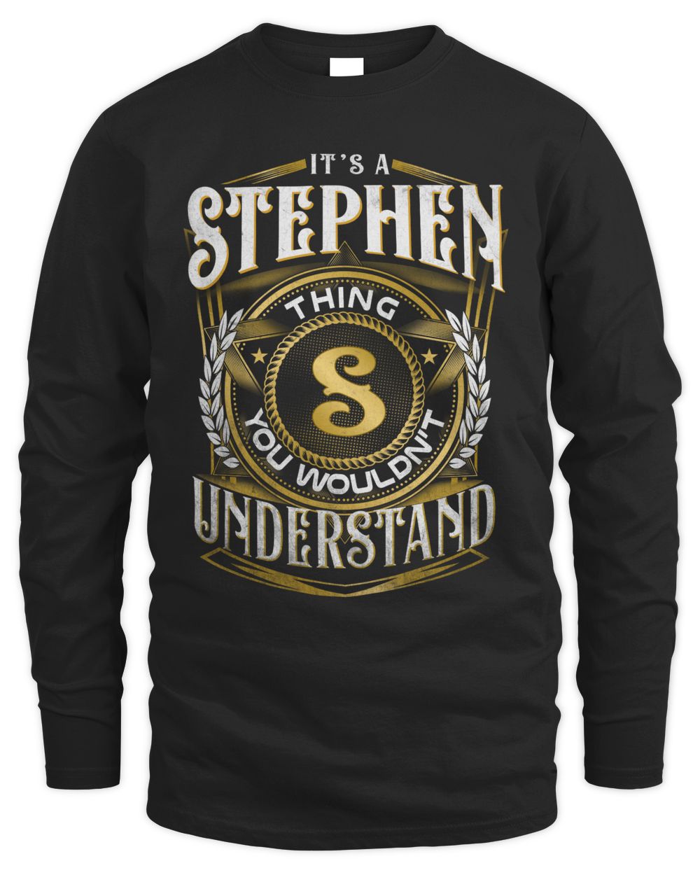 STEPHEN-TP-26-01 Men's Long Sleeved T-Shirt black s