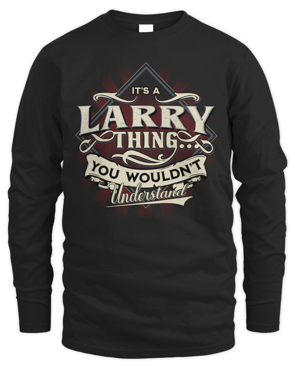LARRY-TP-37-01 Men's Long Sleeved T-Shirt black s