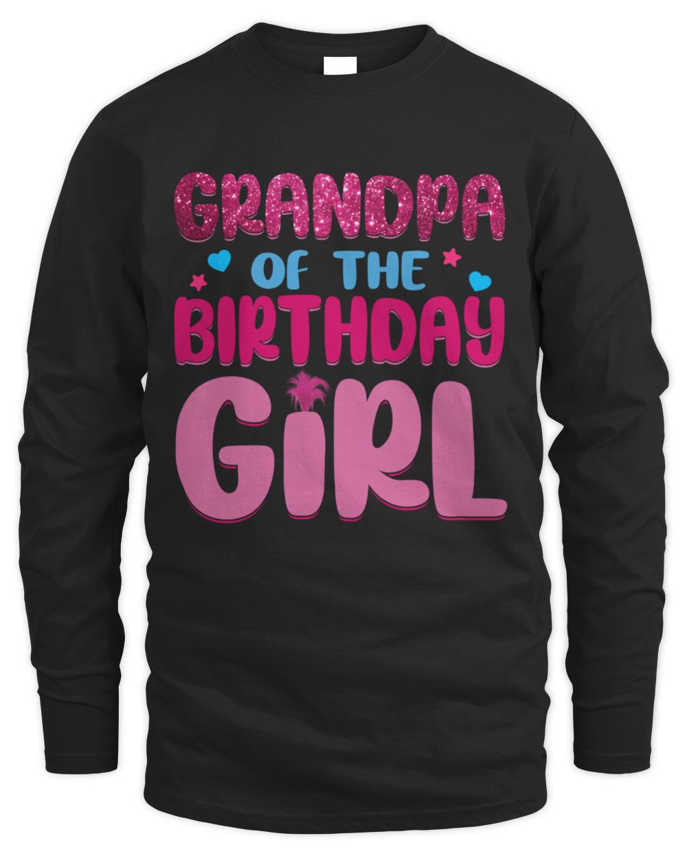 Grandpa Of The Birthday Girl Men's Long Sleeved T-Shirt black s