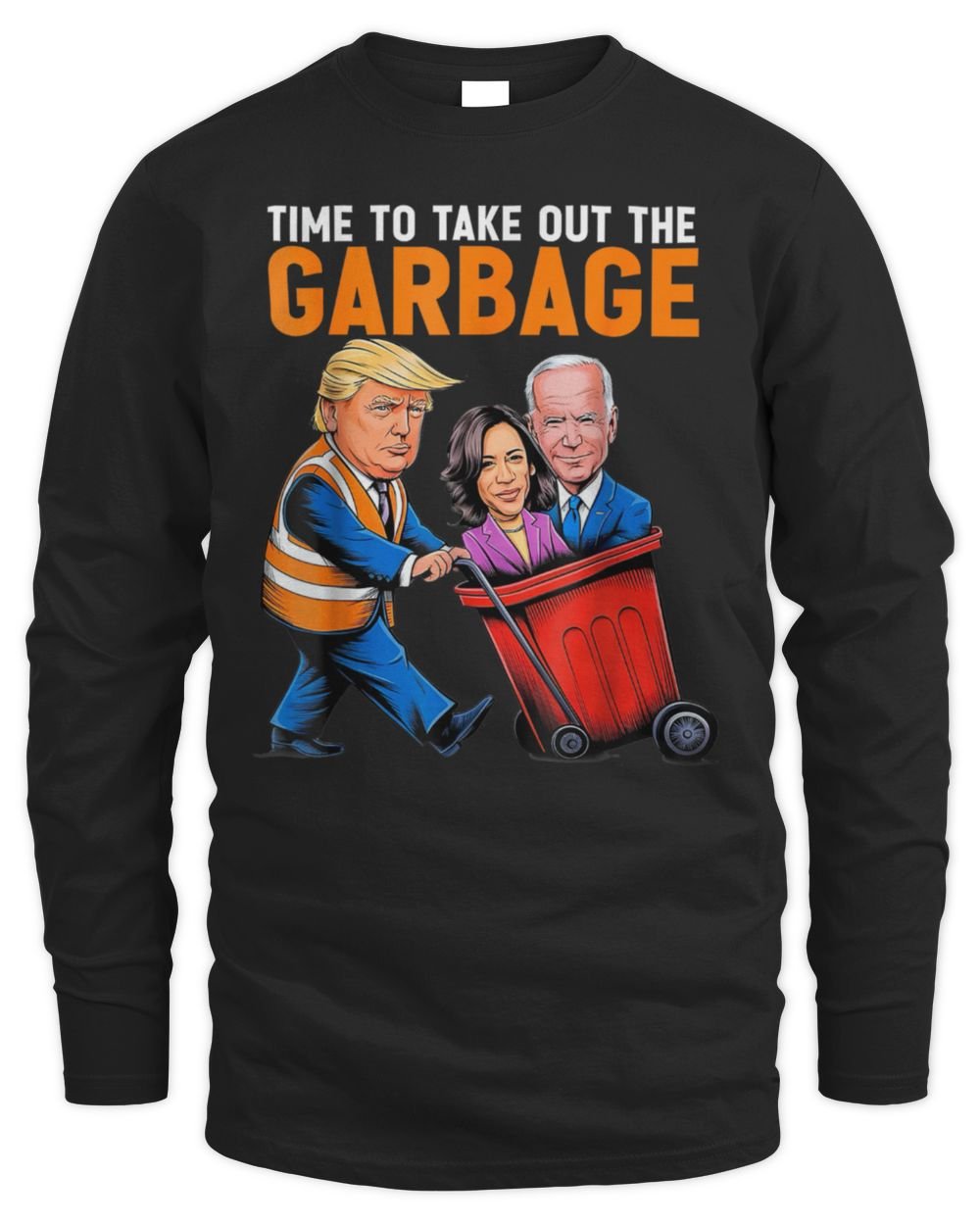 Time To Take Out Garbage Men's Long Sleeved T-Shirt black s