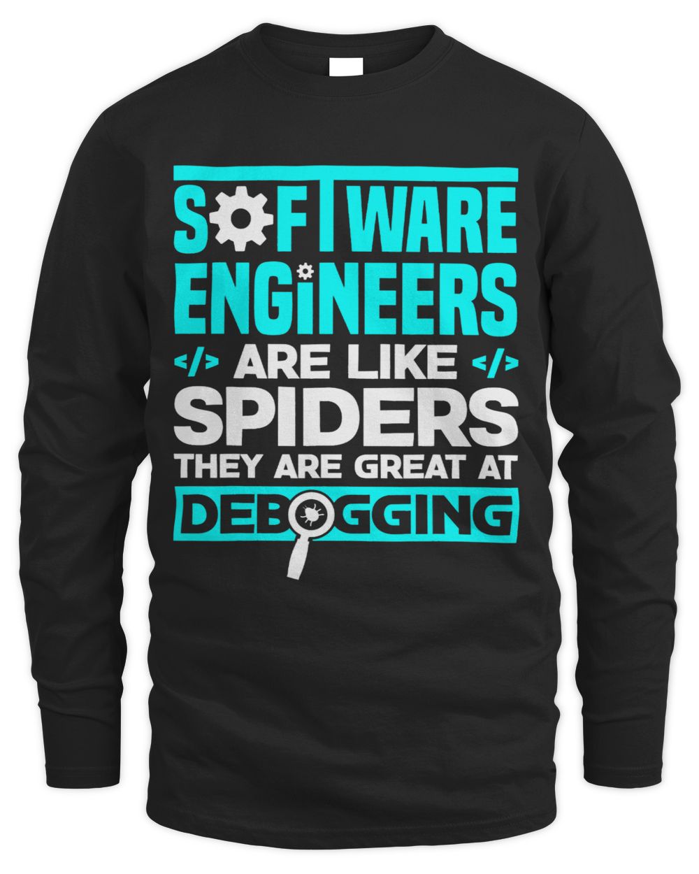 DevOps Engineer Cloud Computing Software Engineers Debugging Men's Long Sleeved T-Shirt black s
