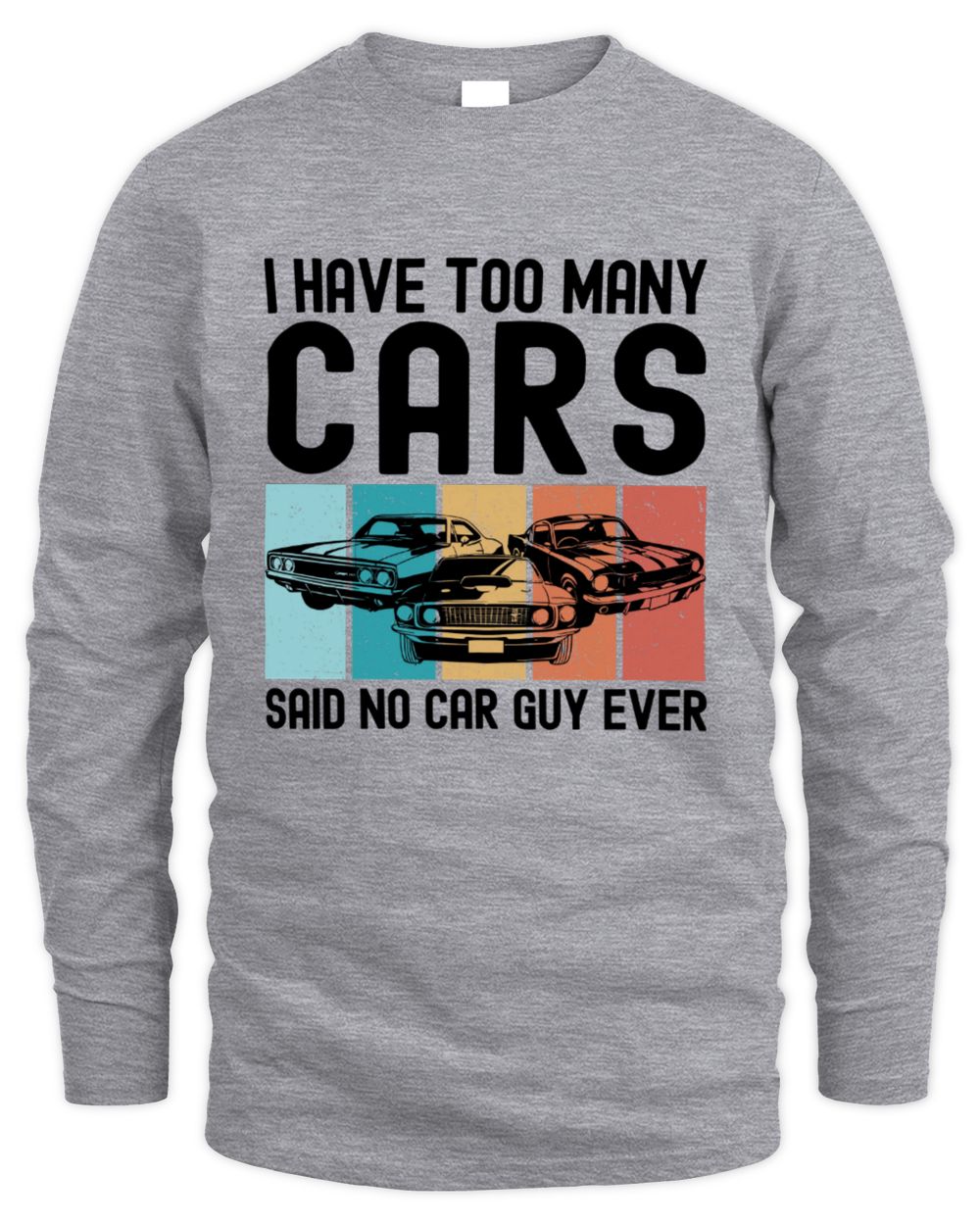 Vintage American Car Long Sleeve Men's Long Sleeved T-Shirt sport-grey s