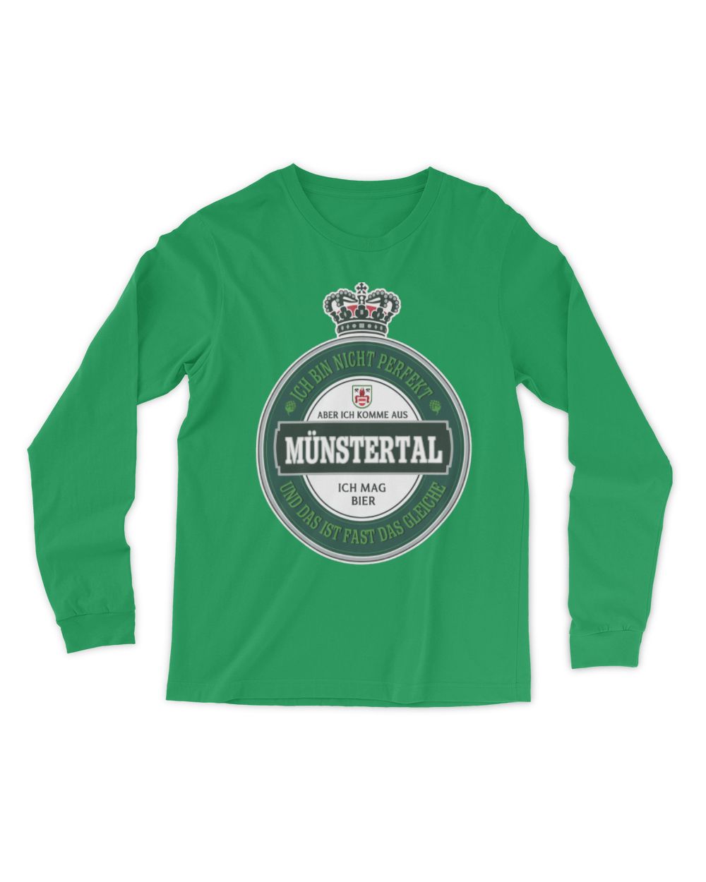 MÜNSTERTAL Men's Long Sleeved T-Shirt irish-green s