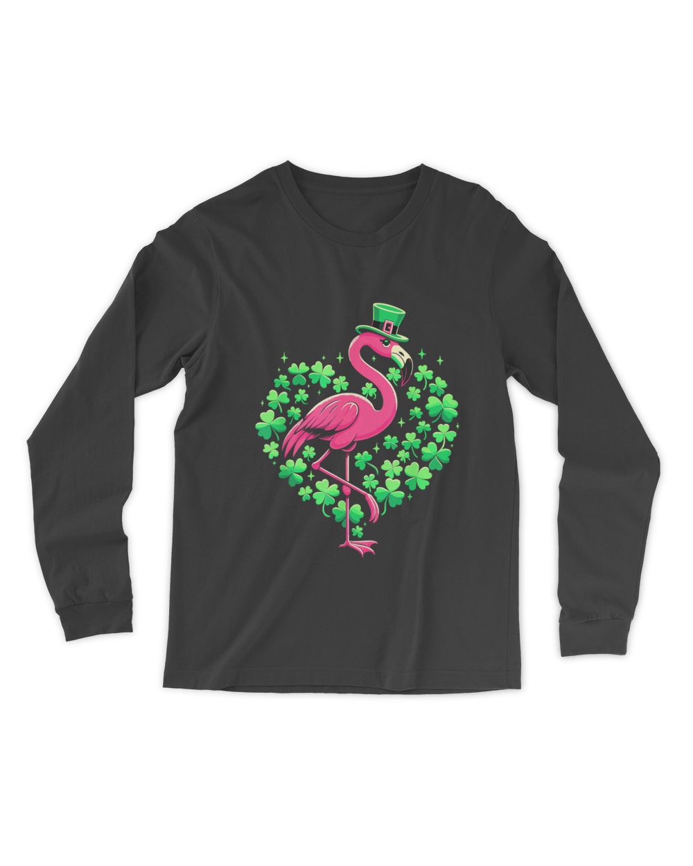 St Patricks Day Irish Flamingo T-Shirt