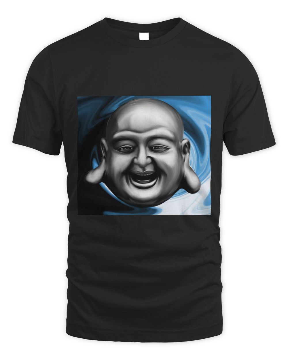 Laughing Buddha Zen Meditation Yoga Unisex Standard T-Shirt black s