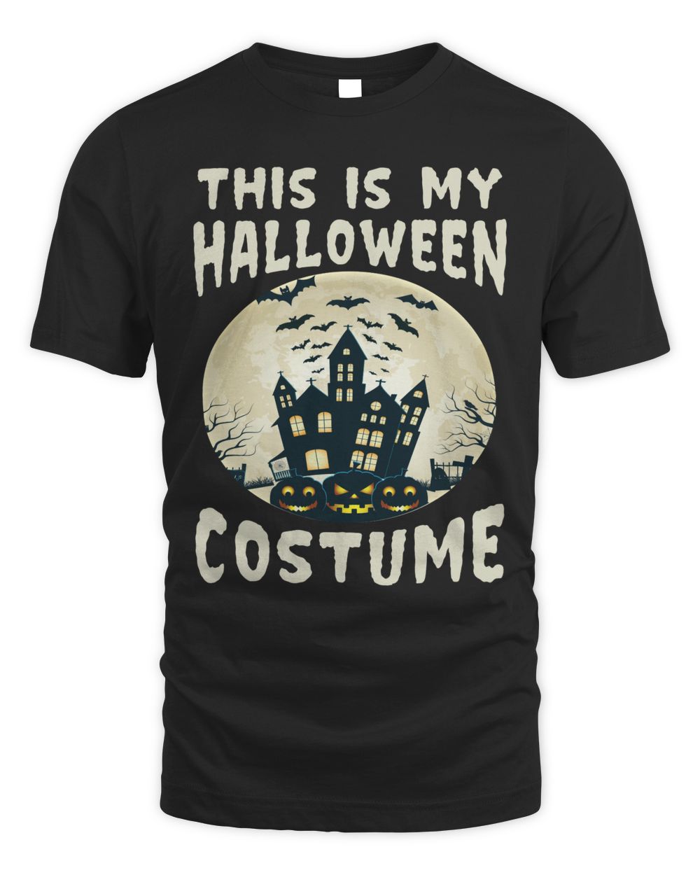 THIS IS MY HALLOWEEN COSTUME Unisex Standard T-Shirt black s