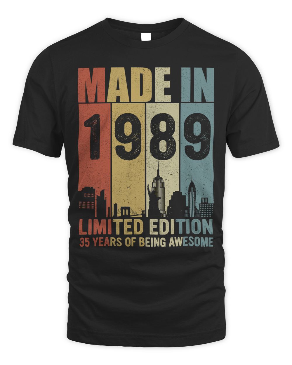 Made In 1989 Limited Edition Unisex Standard T-Shirt black s