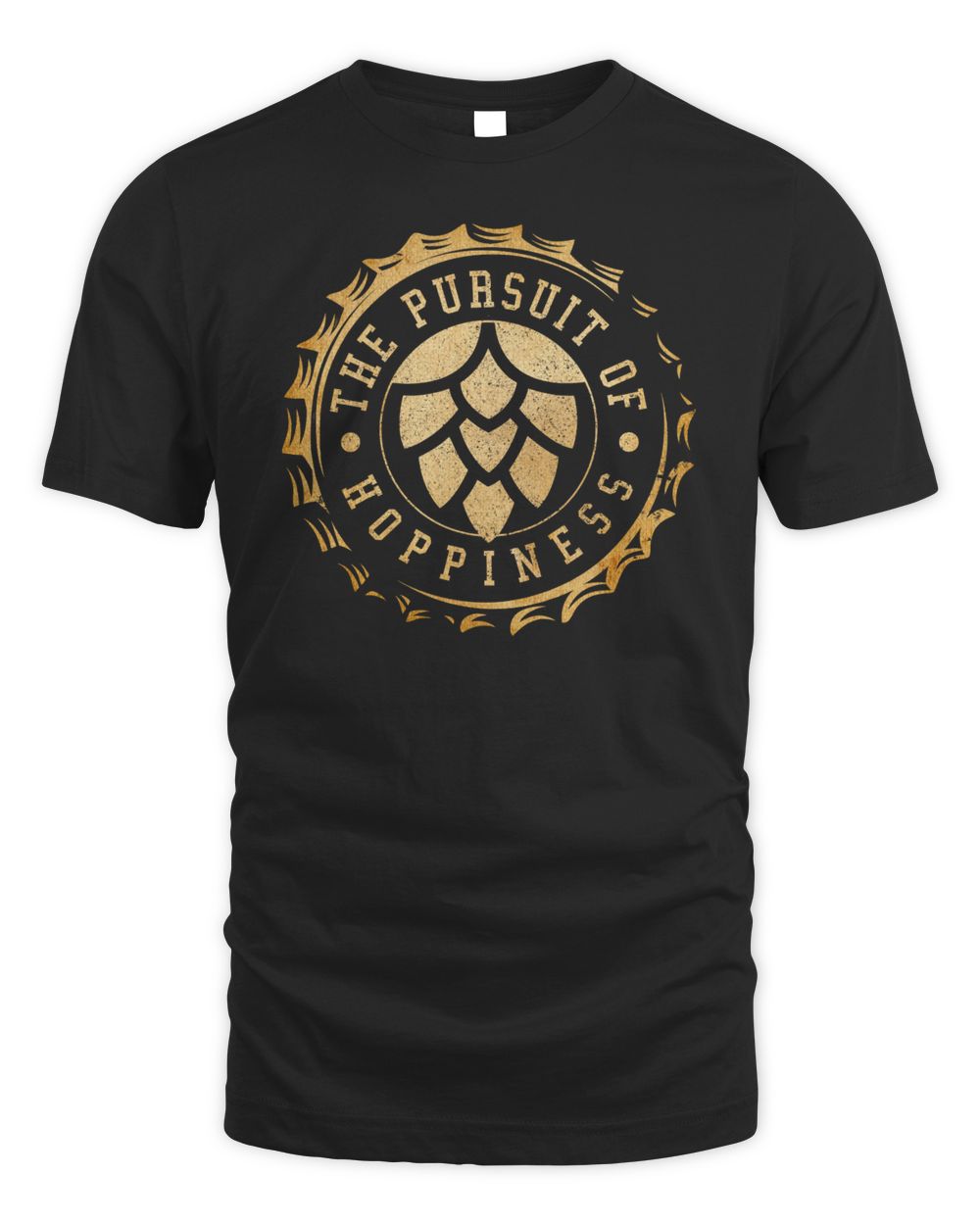 The Pursuit of Hoppiness Unisex Standard T-Shirt black s