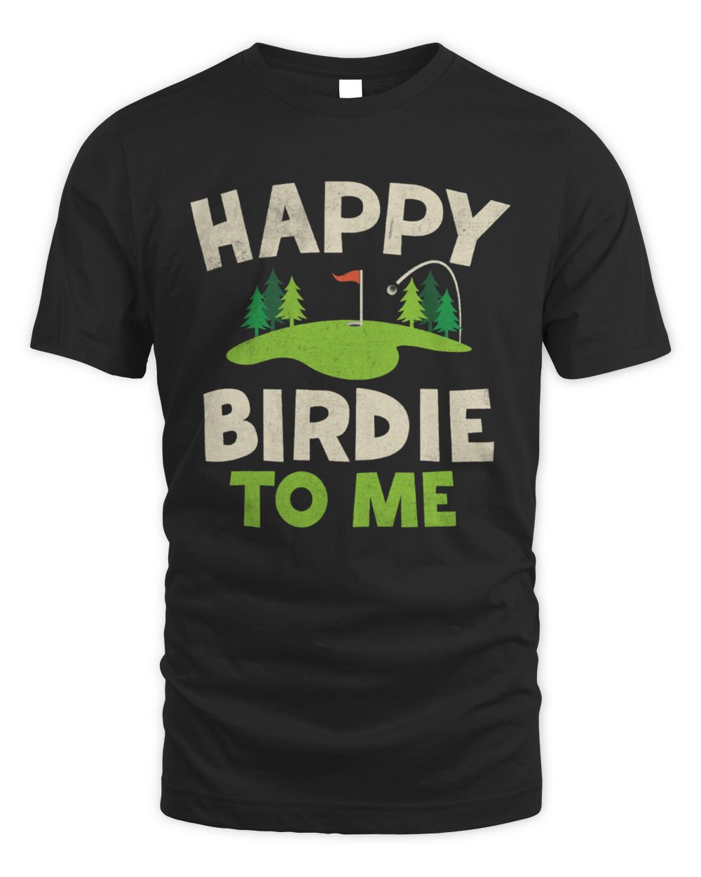 Happy birdie to me Unisex Standard T-Shirt black s